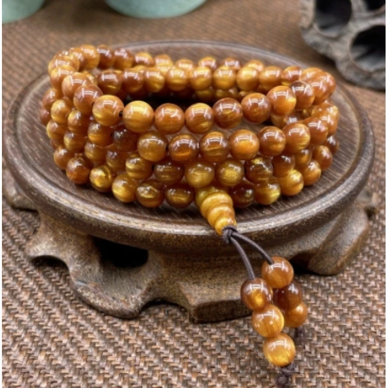 278 精品手链文玩手串 8mm 金丝楠/没礼盒