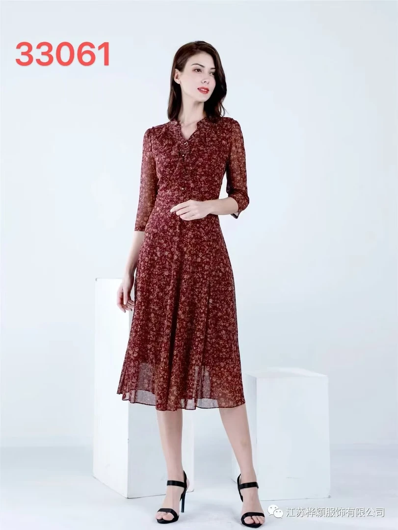 【二姐潮牌】品牌 台湾纱 连衣裙 33061