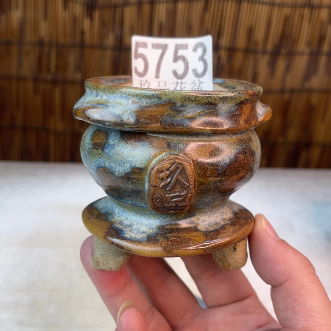 手工花盆默认瑕疵完美者勿拍