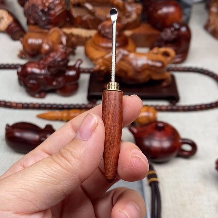 黄花梨/降香黄檀把件挖耳勺