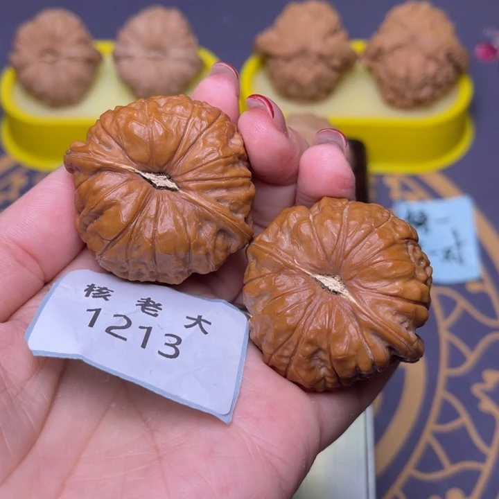 芒***人文玩核桃把件南瓜43.1213