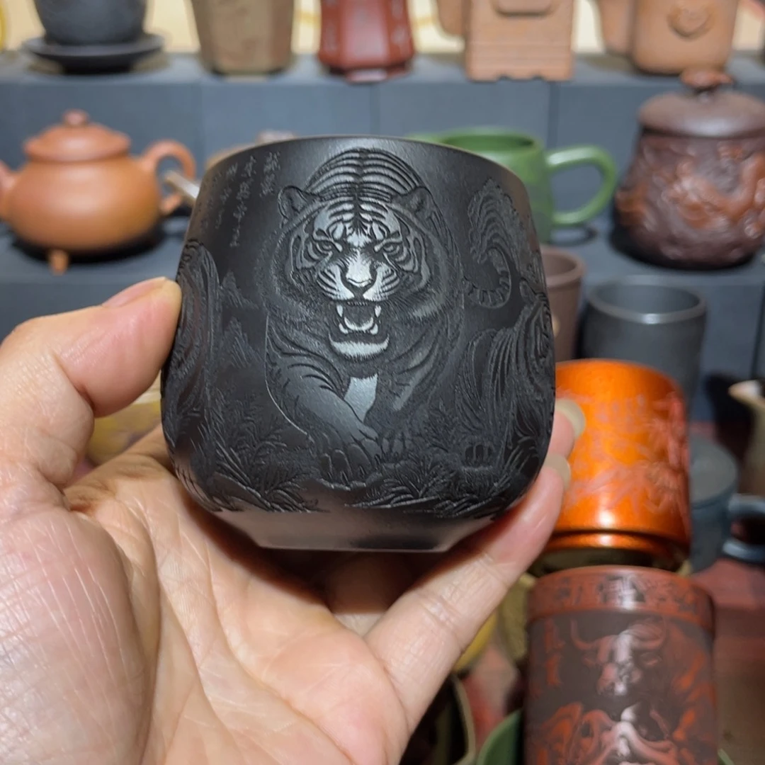 原矿紫砂手工主人杯