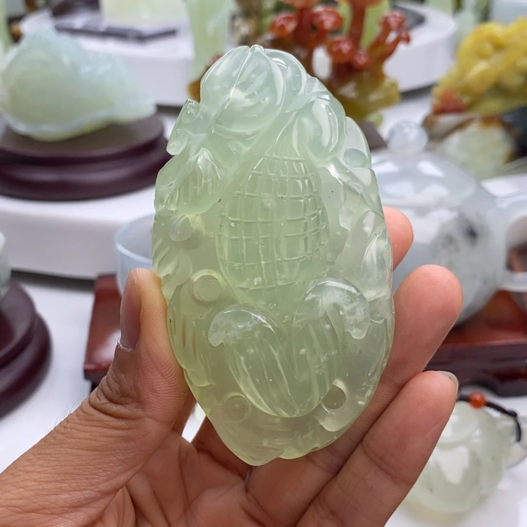 岫玉未镶嵌四大名玉手把件
