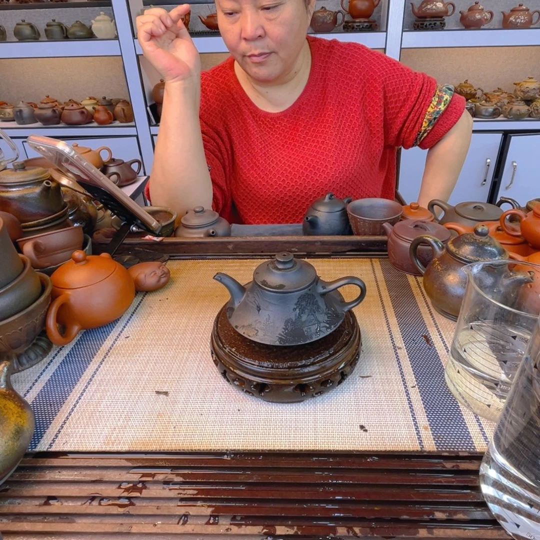 紫砂茶壶红降坡捂灰还原烧170cc