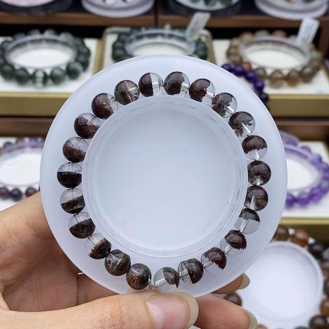 水晶手串未镶嵌老*?红幽灵