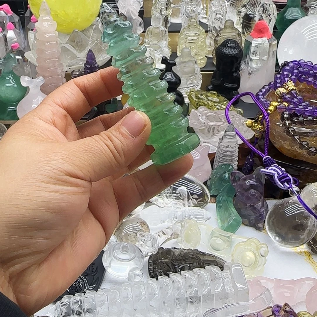 车挂水晶未镶嵌摆件