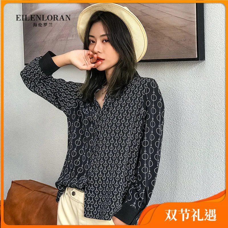 100%桑蚕丝女士长袖衬衫70081844