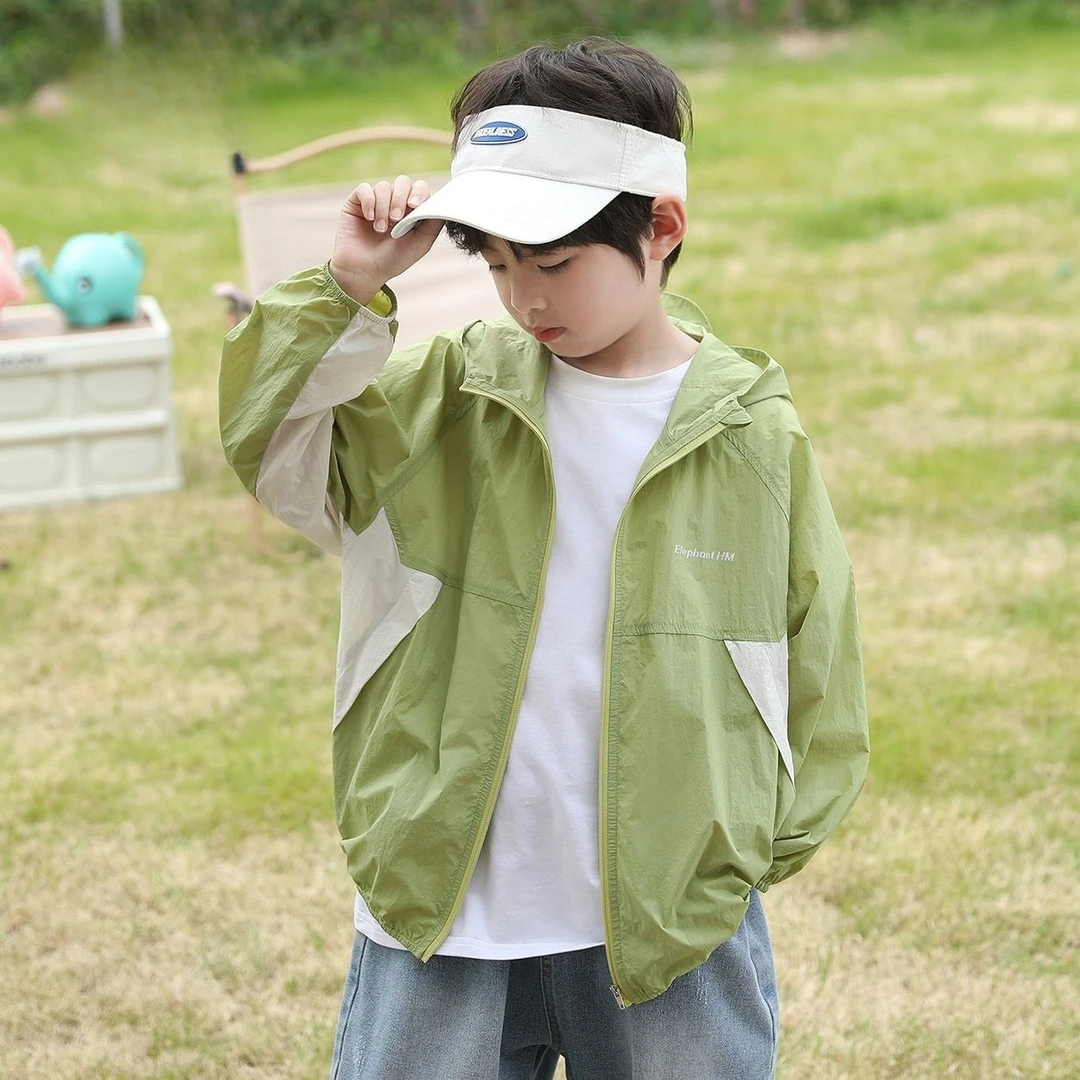 男童夏季防晒衣2025新款夏装防晒服外套中大儿童男孩夏款空调衫潮