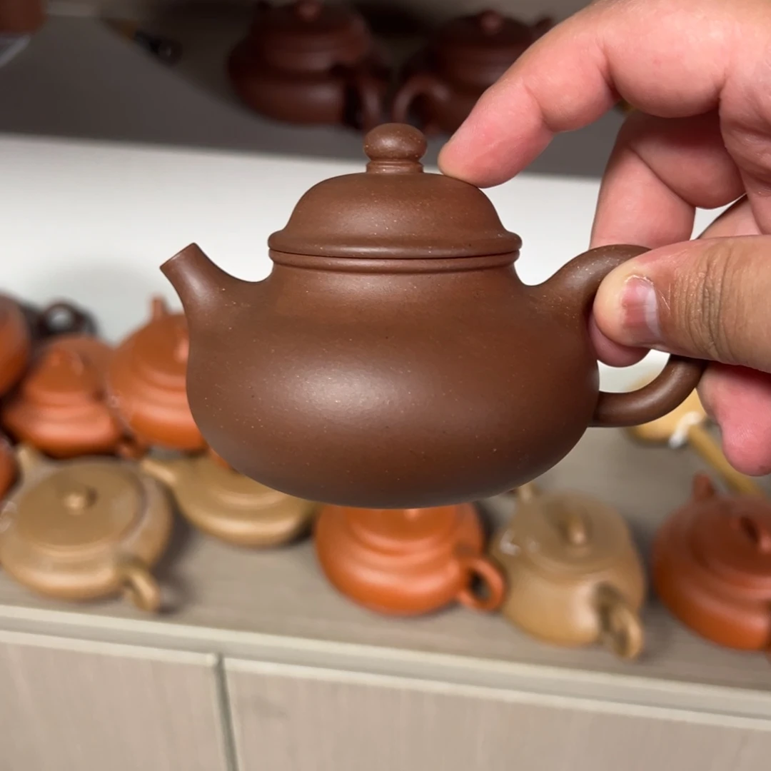 茶壶紫砂160cc老紫泥容天