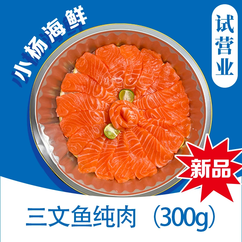 【秋日必选】三文鱼纯肉300g（送蘸料）