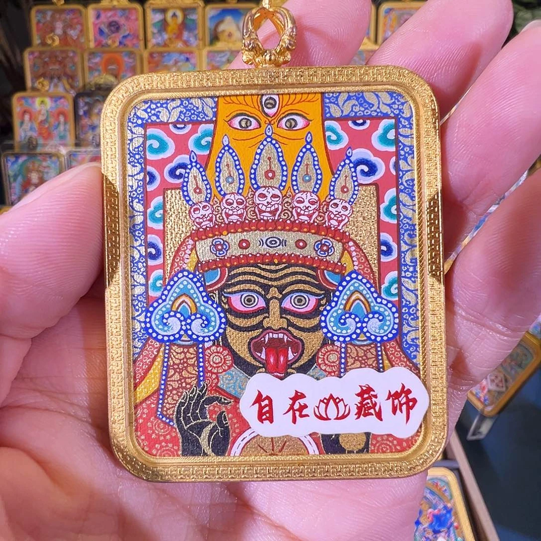 吊坠扎基拉姆热贡纯手绘