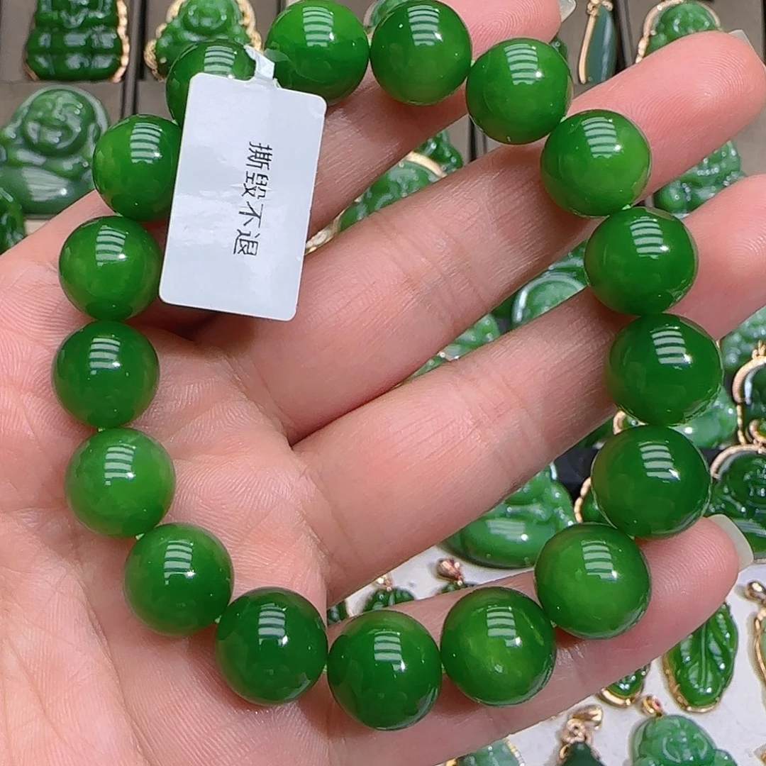 和田玉（碧玉）手链未镶嵌