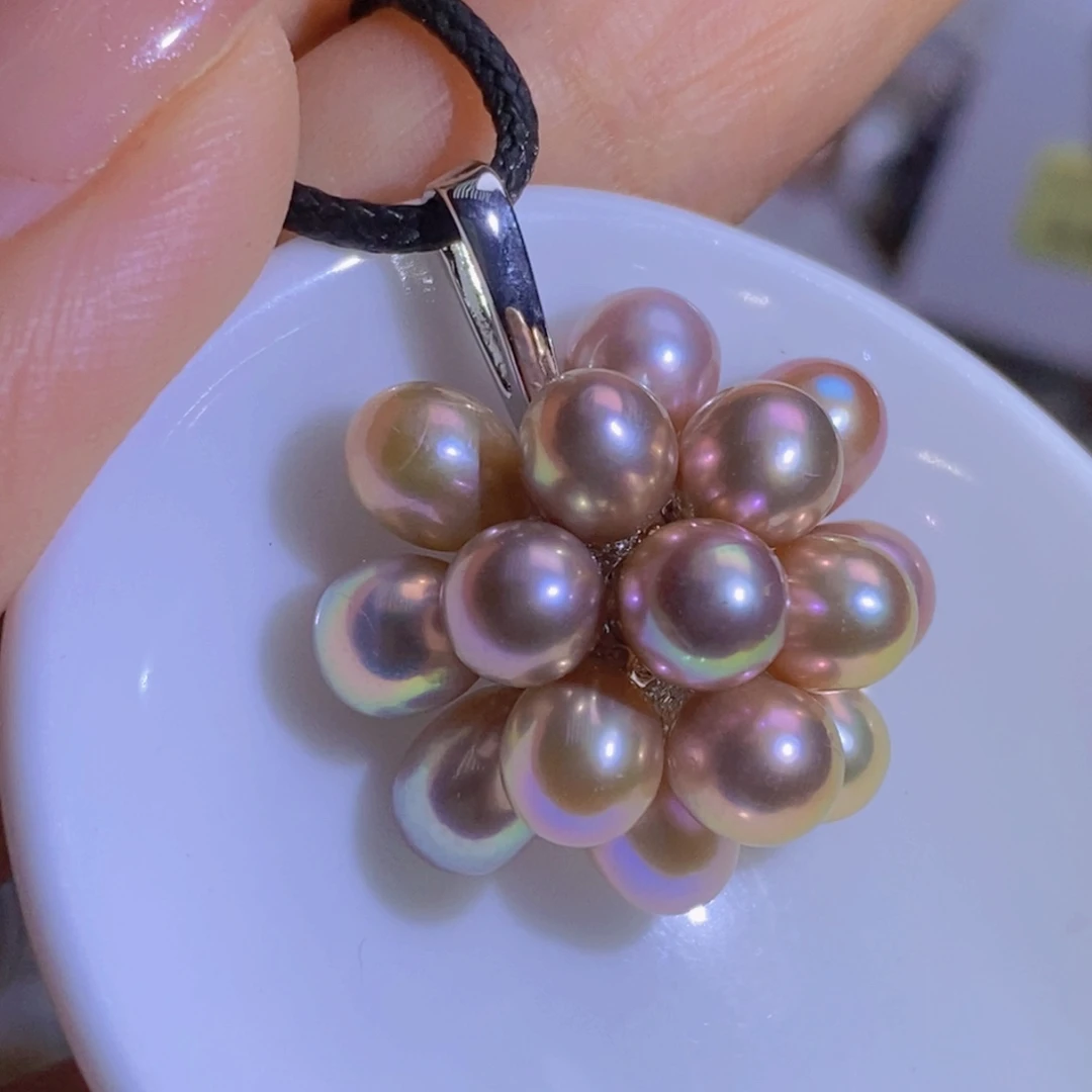 淡水珍珠天然淡水珍珠（微瑕）合金
