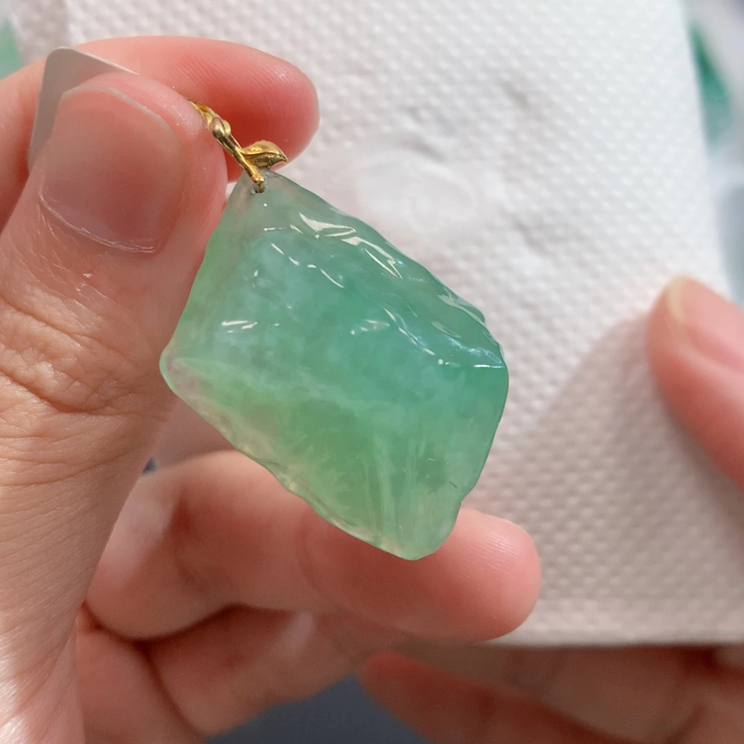 翡翠未镶嵌吊坠(不含链)7474