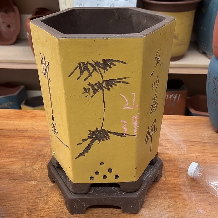 紫砂花盆，透气花盆