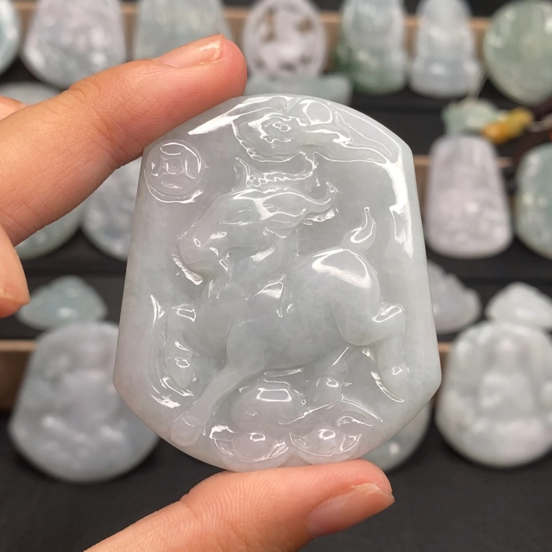 颈饰未镶嵌翡翠生肖羊