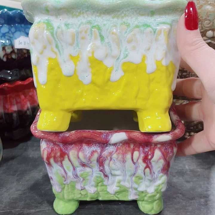 多肉陶瓷花盆满10元包邮