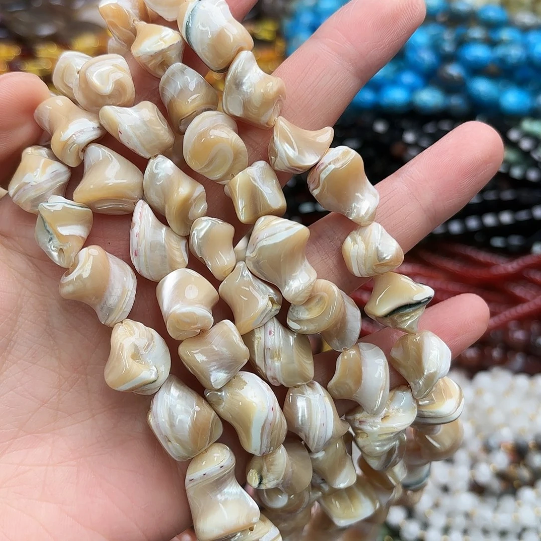 玛瑙/玉髓未镶嵌珠宝半成品卡13马蹄螺随行一条