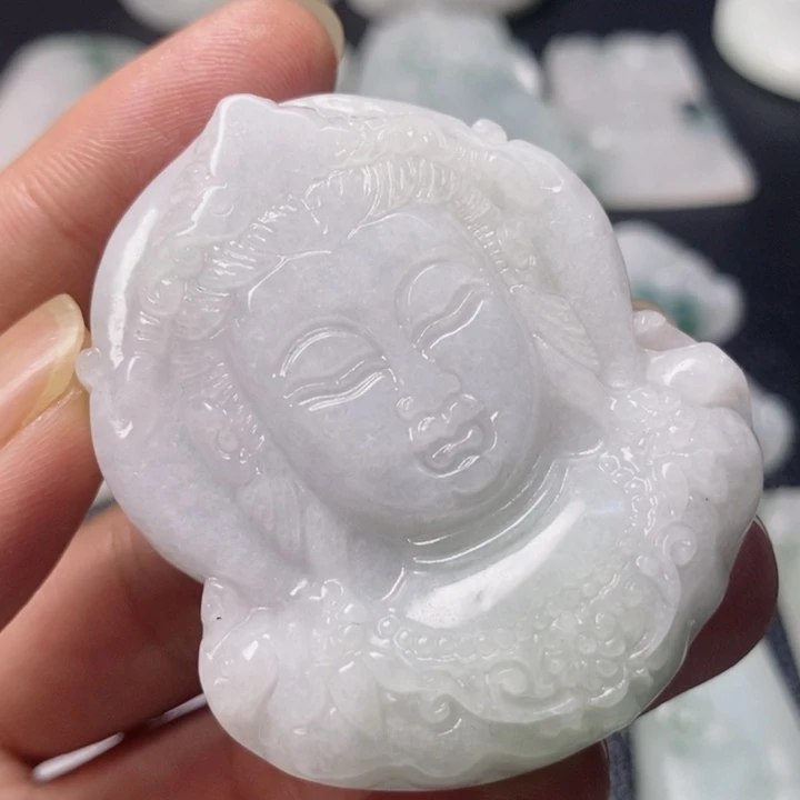 翡翠未镶嵌颈饰天然翡翠A货