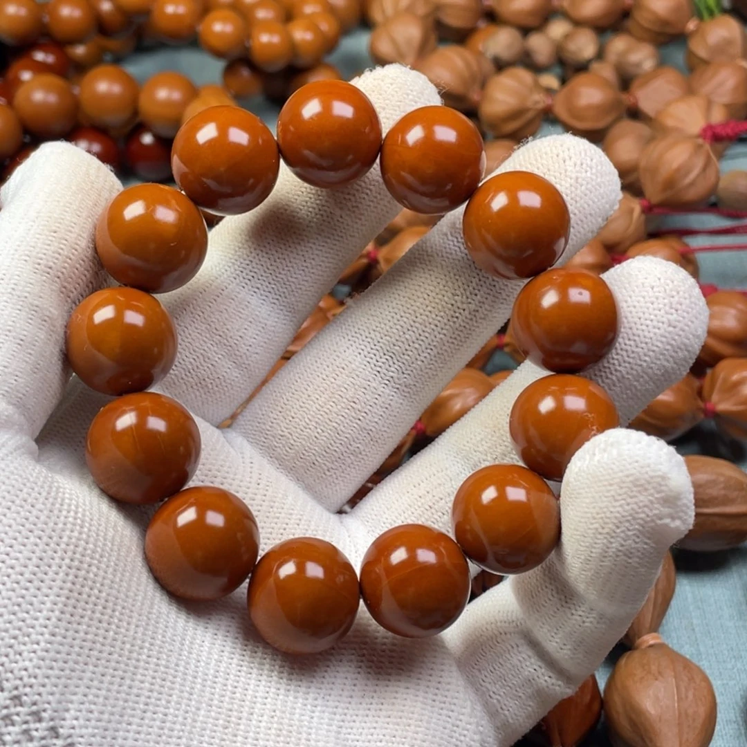 橄榄核手串/手链17精品小孔道正圆光珠