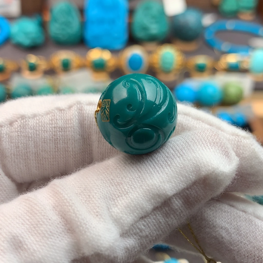 绿松石未镶嵌发饰16.9mm