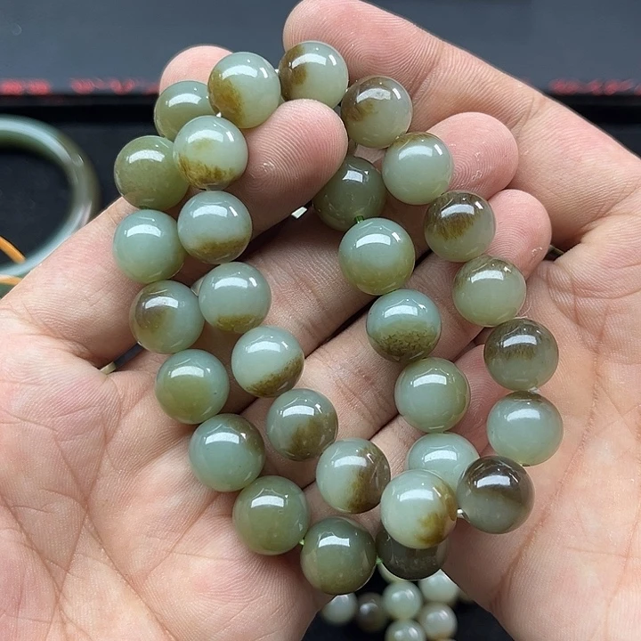 和田玉未镶嵌颈饰新疆聚宝盆手串卡12多样性发一