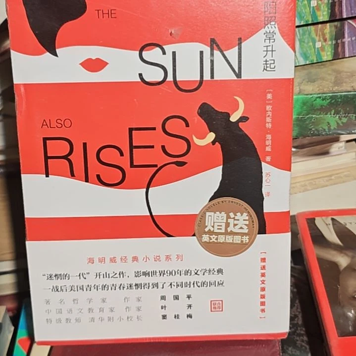 太阳照常升起中英文两本一套有小氧化介意勿拍
