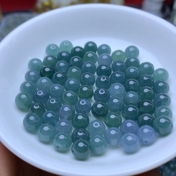 散珠翡翠卡8冰透蓝水10个