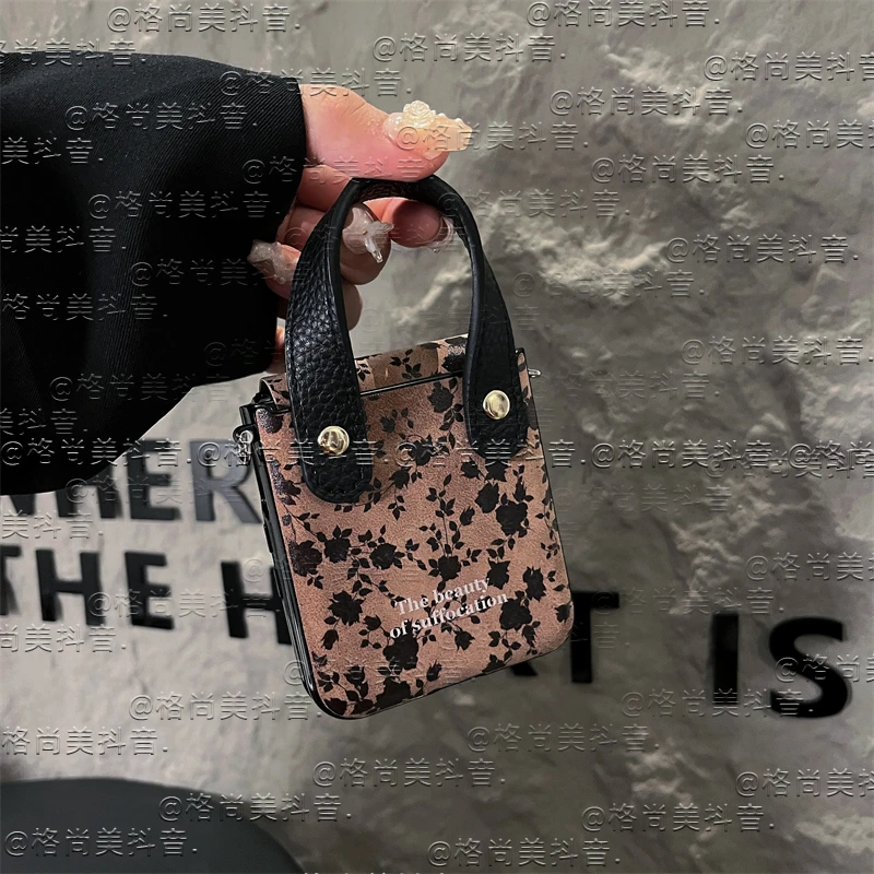 复古手提适用于小米mixflip手机壳华为pocket2折叠荣耀magicvflip