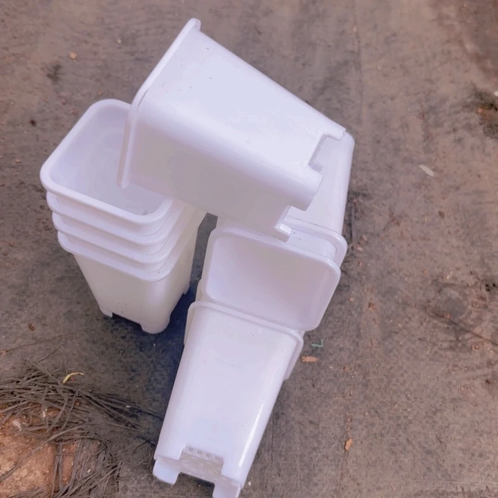 韩式5.5公分白方盆高7公分10个