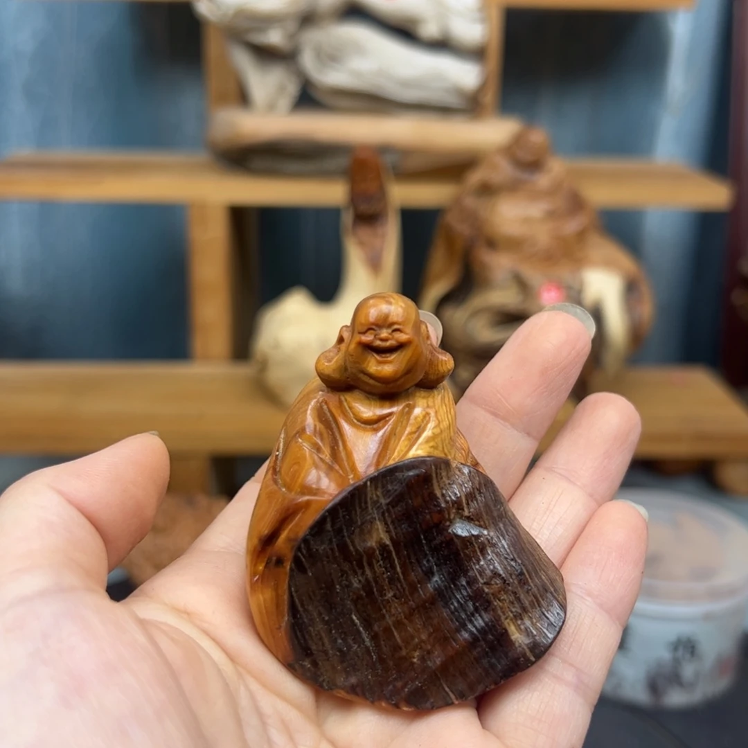 木松*崖柏木摆件手把件