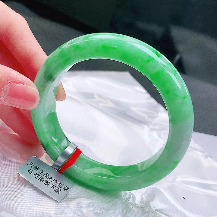 翡翠未镶嵌手镯缅甸天然a货翡翠手镯