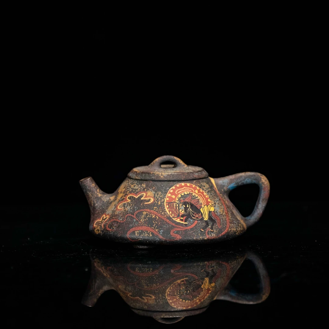 阿木会客厅—宜作物院全手工紫砂作品—敦煌午马