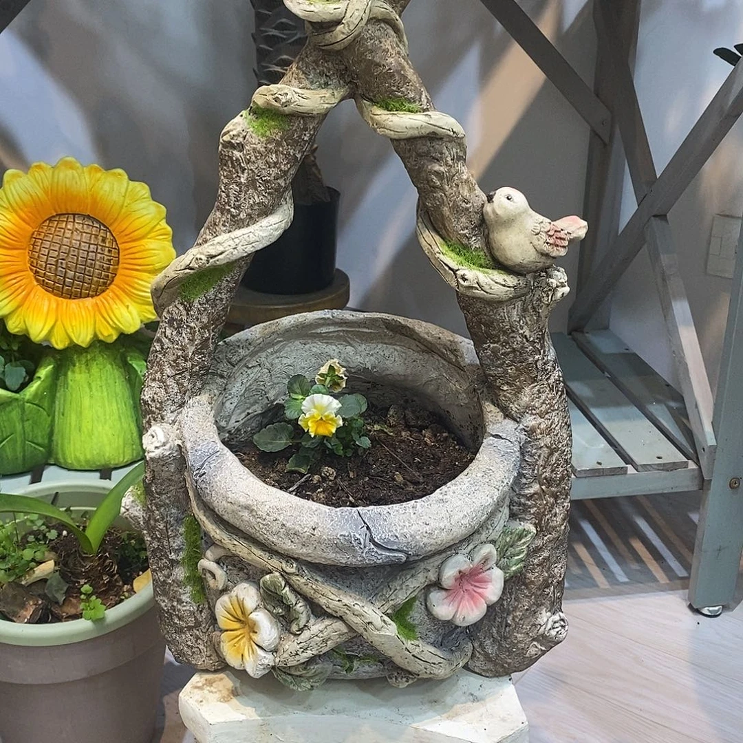 有机玻璃树枝花盆