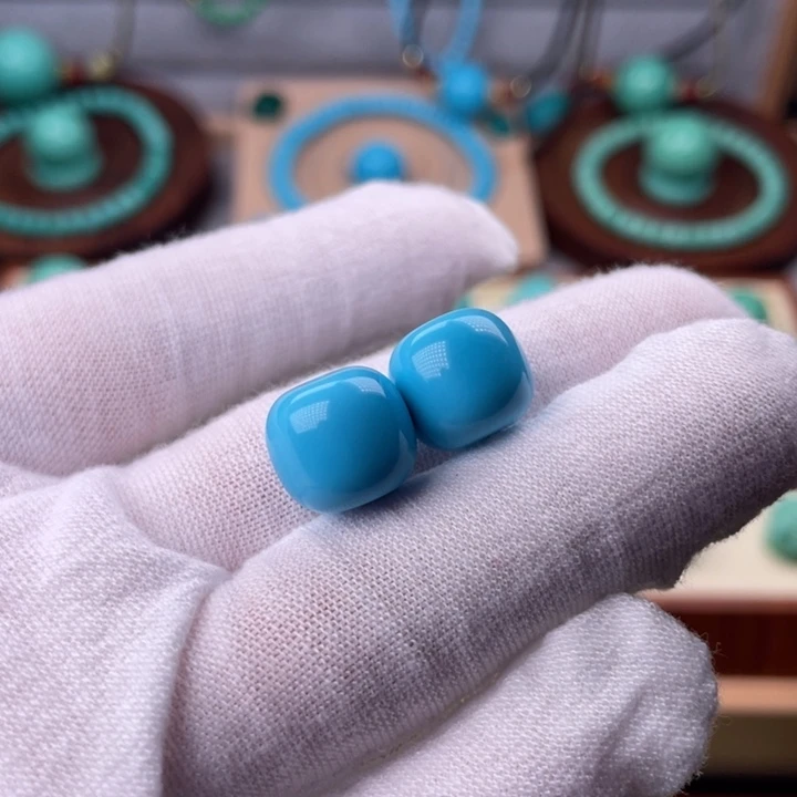 精品蓝色老型单珠卡12mm