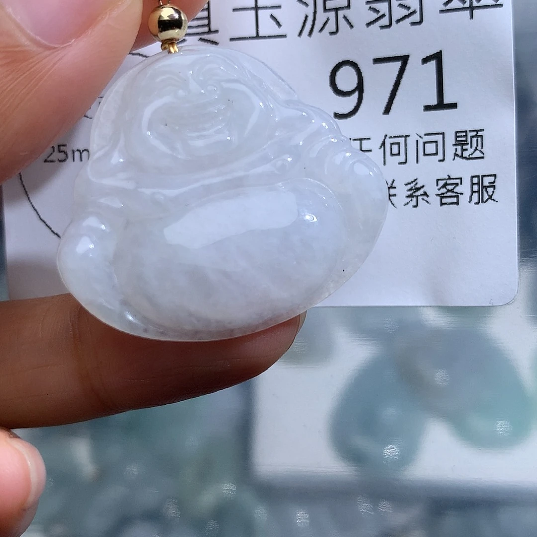 翡翠未镶嵌颈饰971。