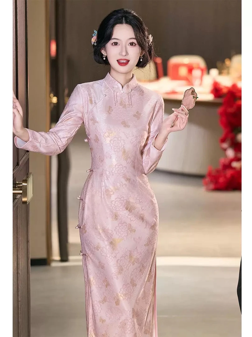 A169(苏念 敬酒服)秋季时尚旗袍