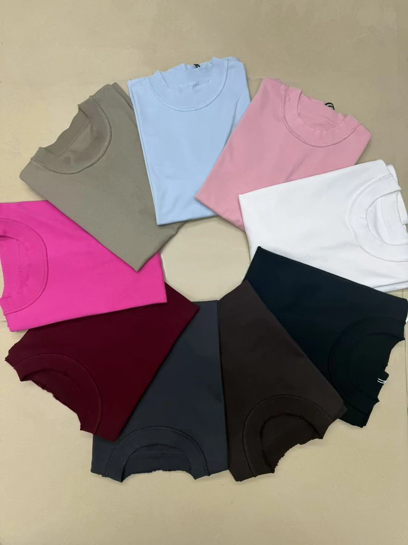 【420克重磅纯棉巴黎反转T恤】HC8088-潮牌百搭简约男女同款