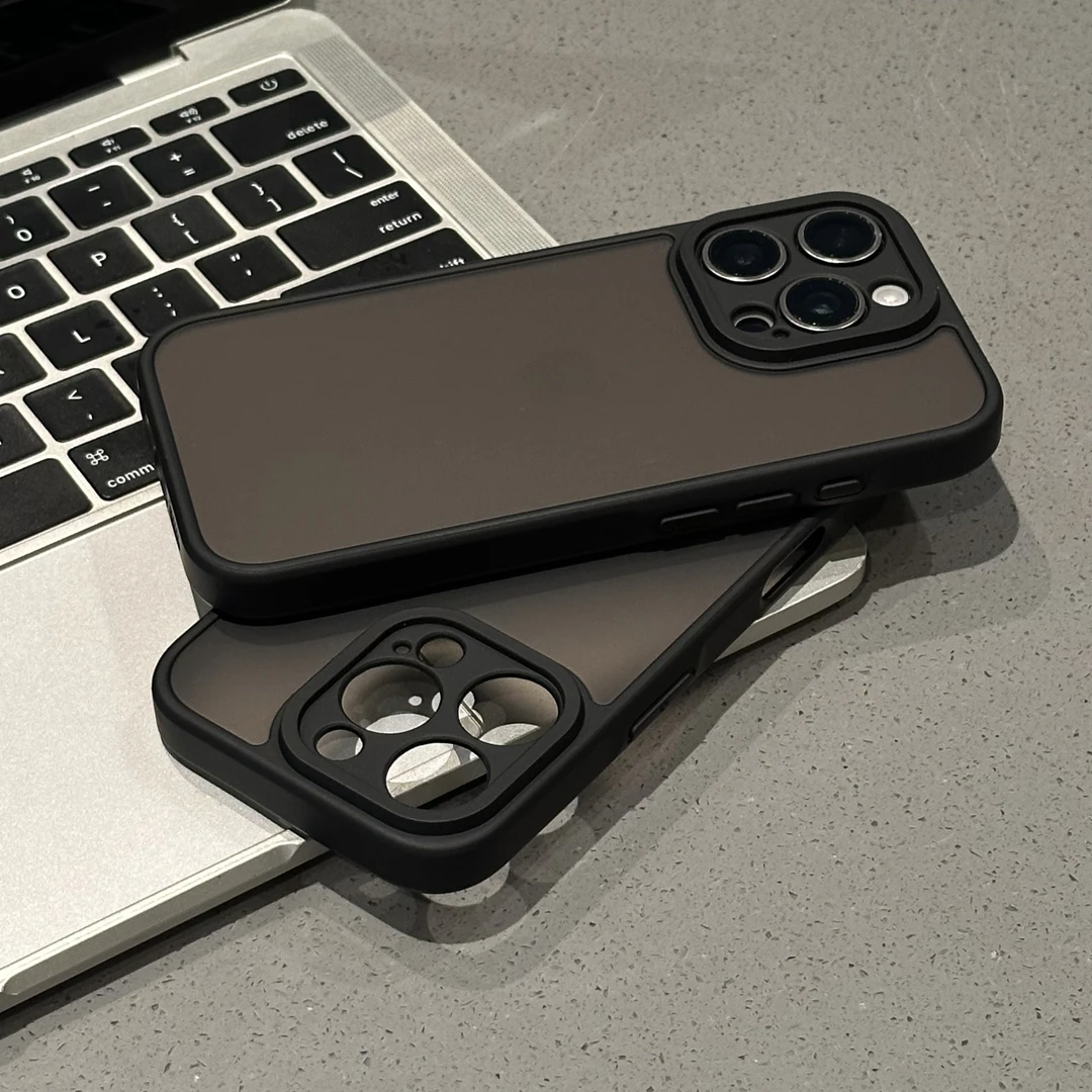 夕与空精孔磨砂PC适用苹果16/17promax手机壳14/15/13二合一12/11