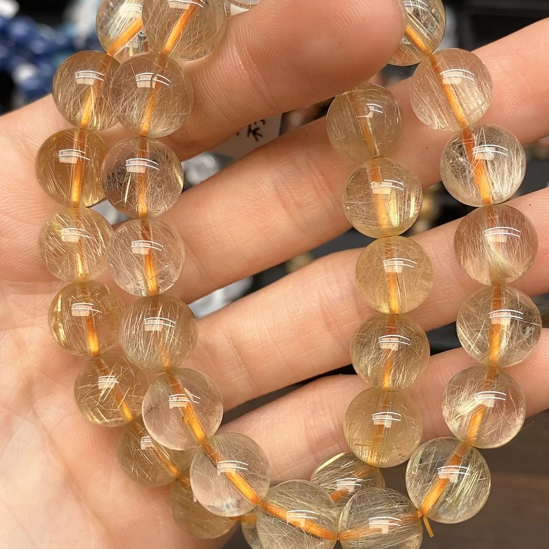 水晶手链未镶嵌18金发11mm多样性发其一