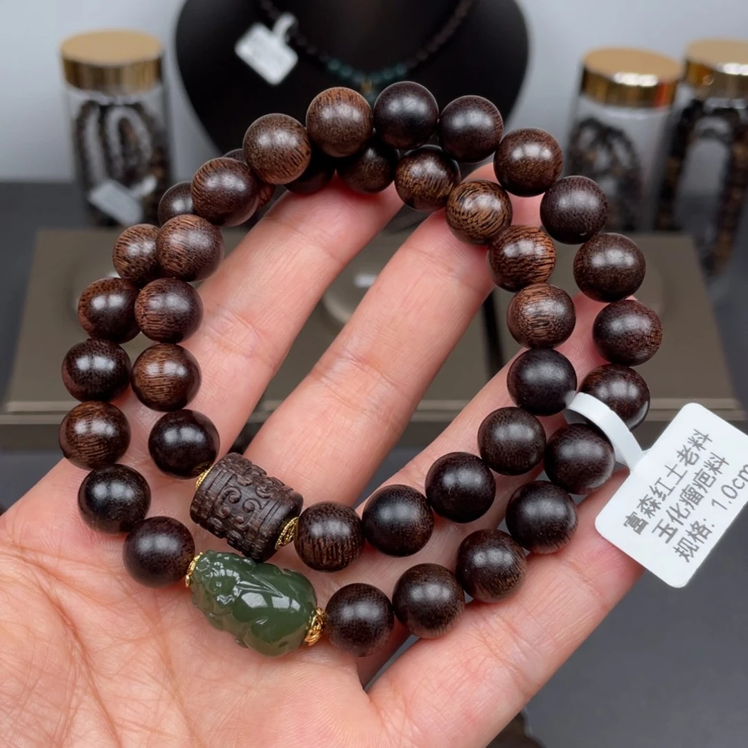 手串沉香越南富森土沉1.0玉化瘤疤