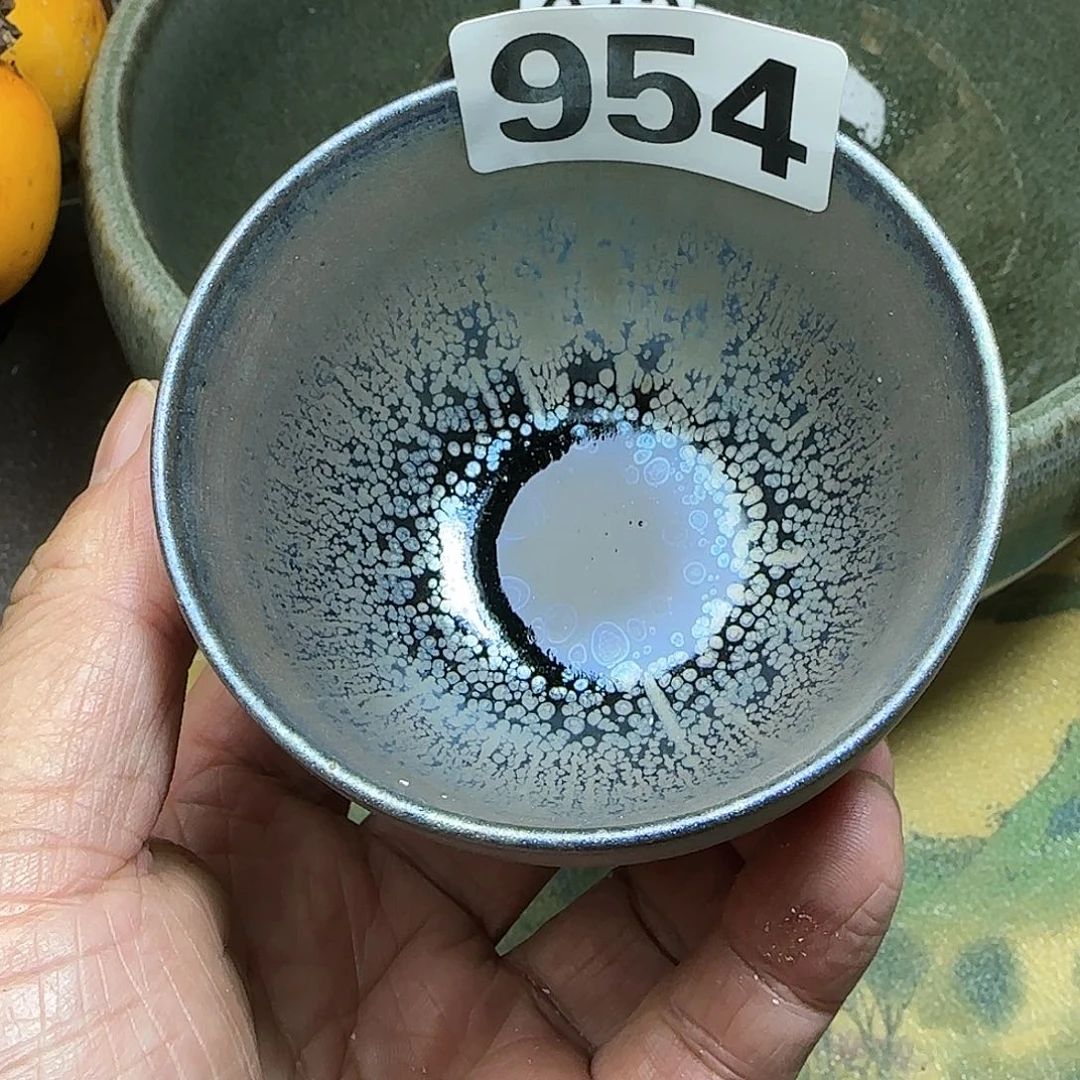 茶盏建盏杯主人杯龙窑柴烧瑕疵