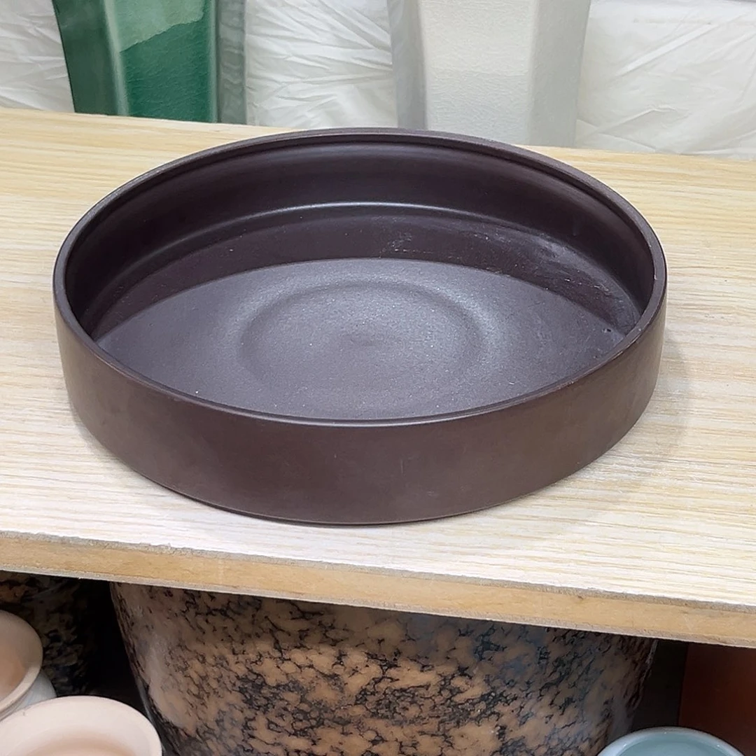 陶瓷绿植多肉微瑕花盆口径21*4.5无孔