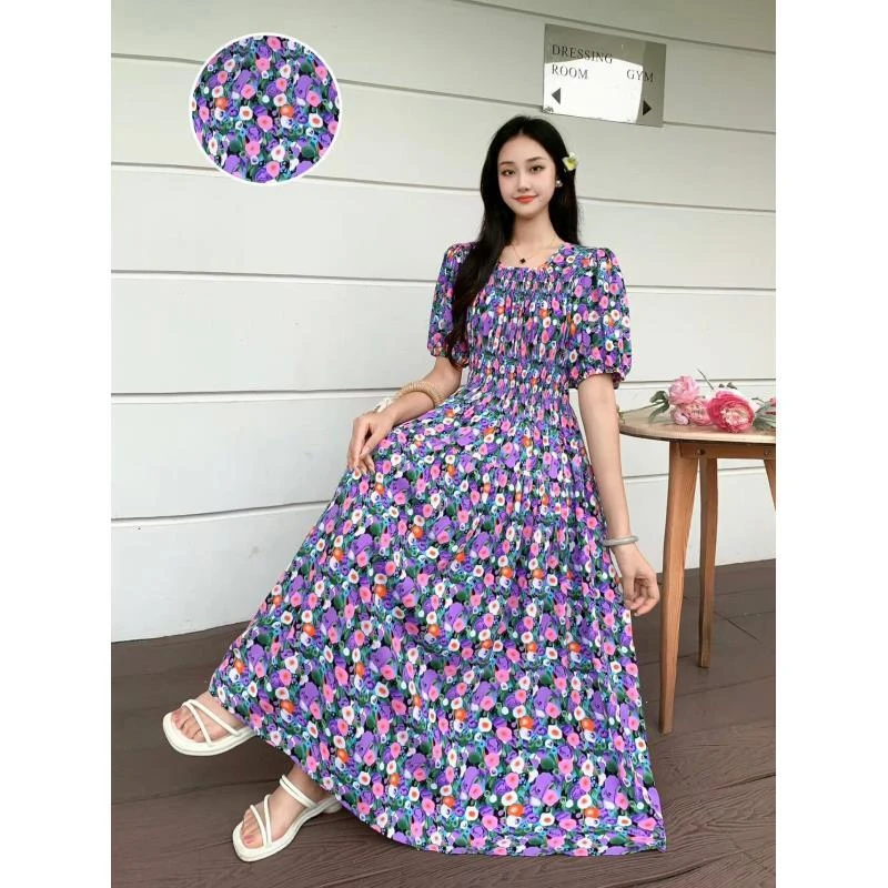 2025夏季显瘦气质时尚爆款长款连衣裙【编号230】