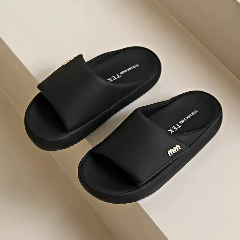 3309纯色百搭软底休闲拖鞋