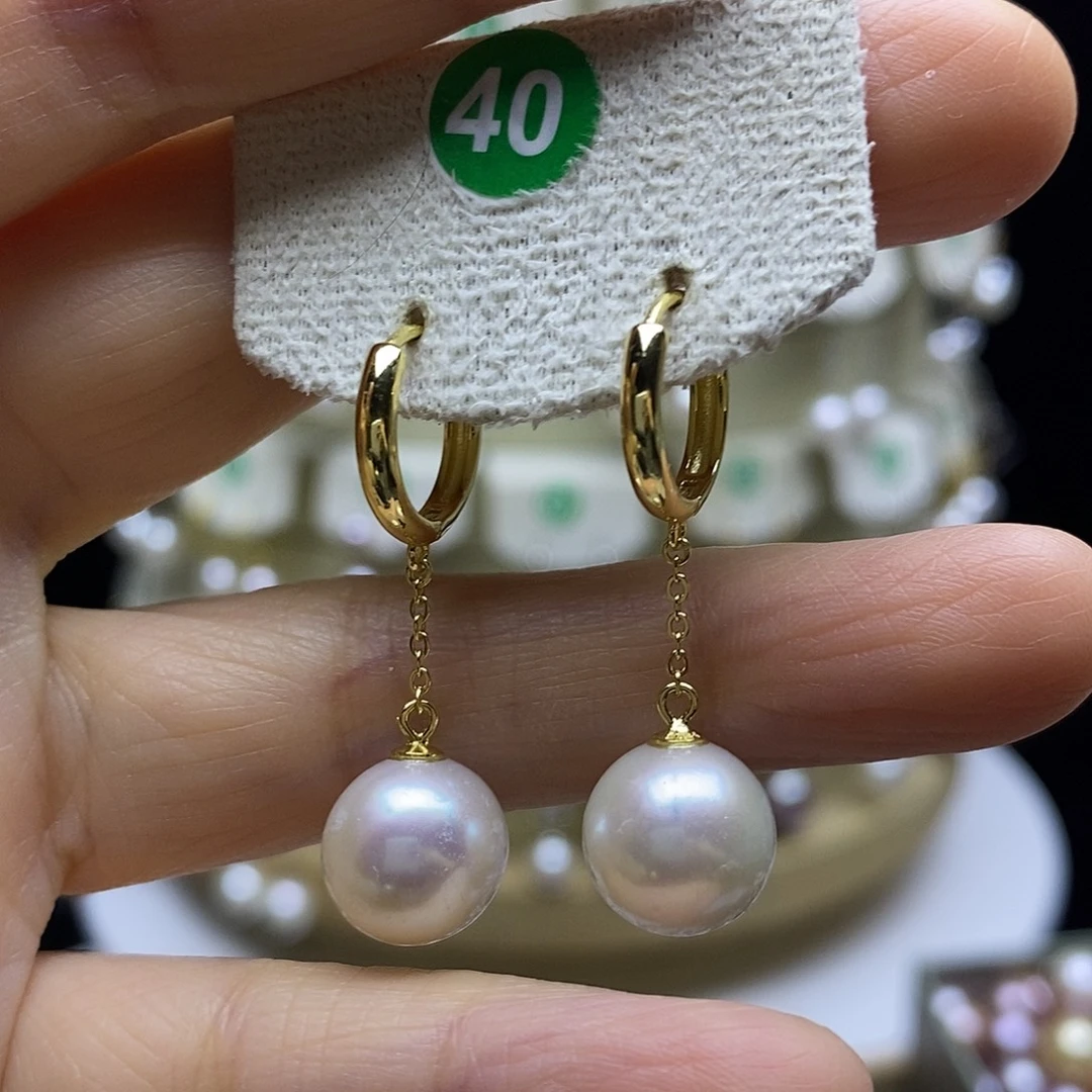 耳饰淡水珍珠银S925镶嵌