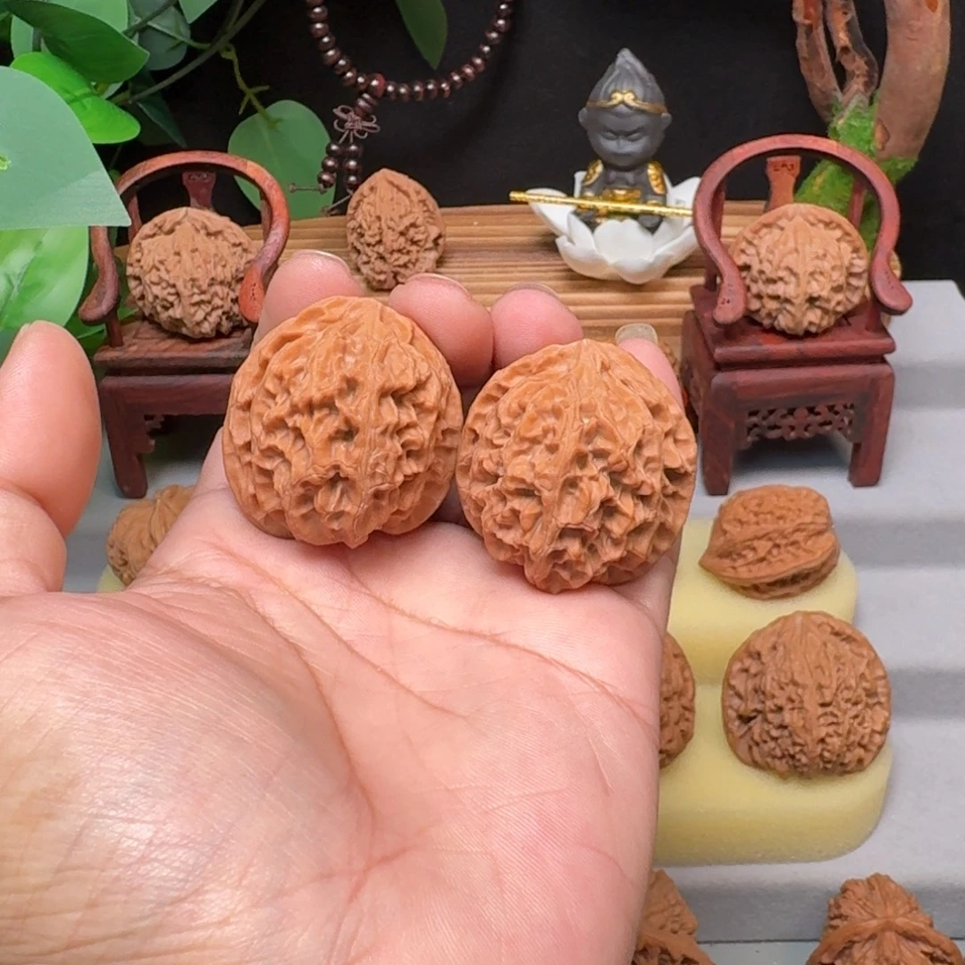 文玩核桃把件-36高桩苹果园