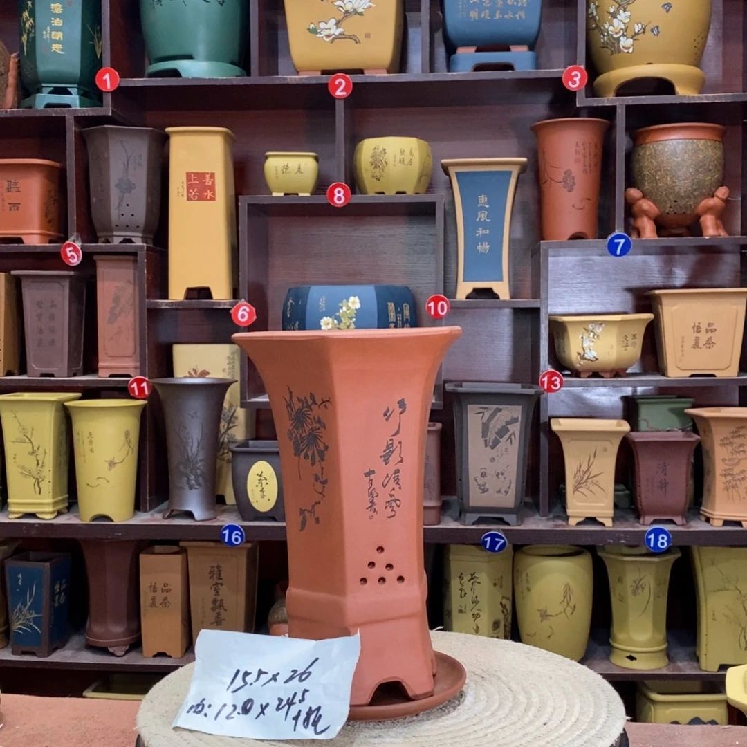 紫砂艺术紫砂花盆