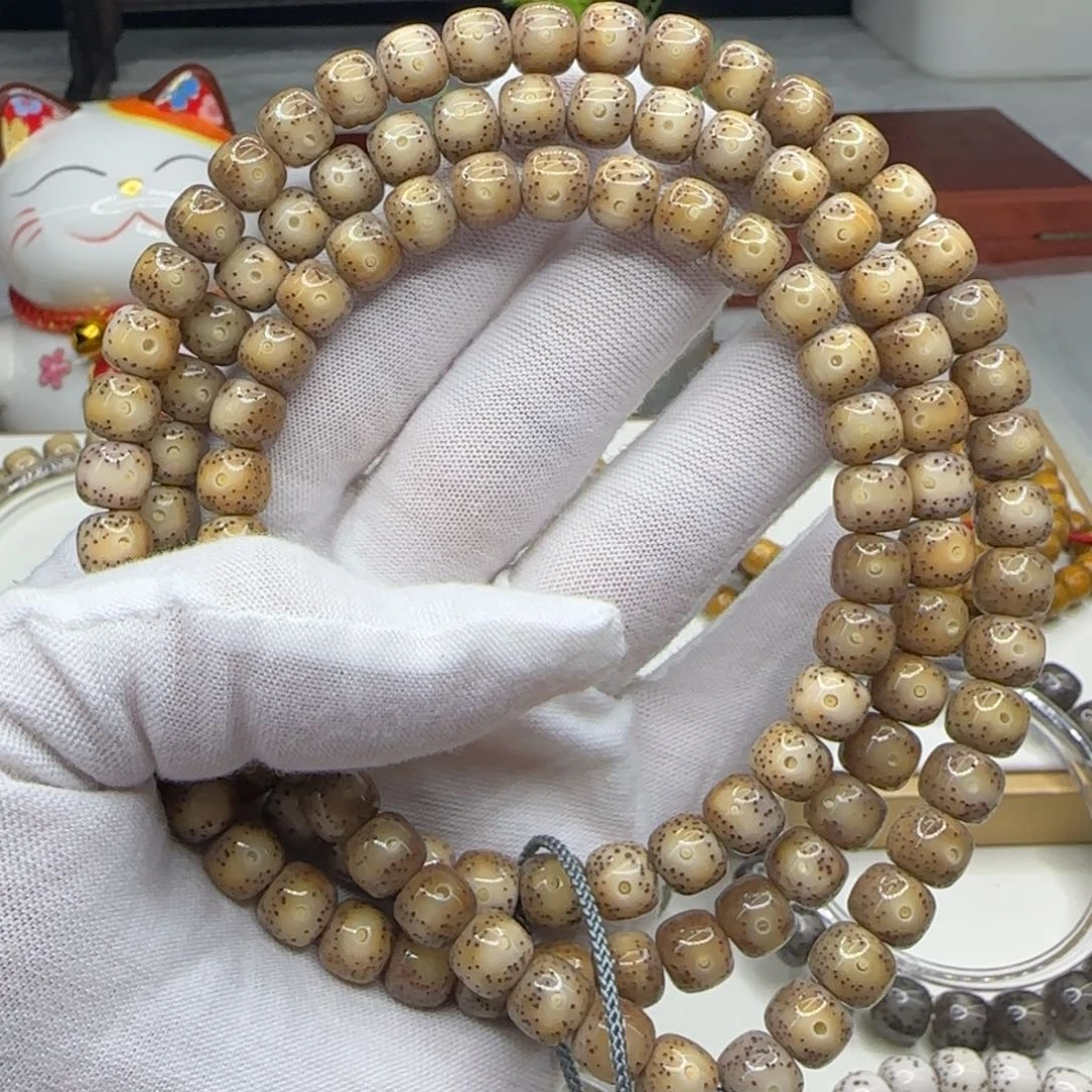 手串星月菩提火烧云8×7-108同枝果a5