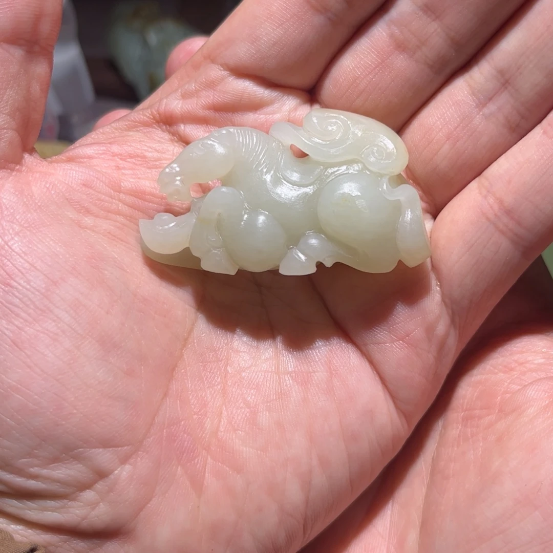 和田玉未镶嵌挂件